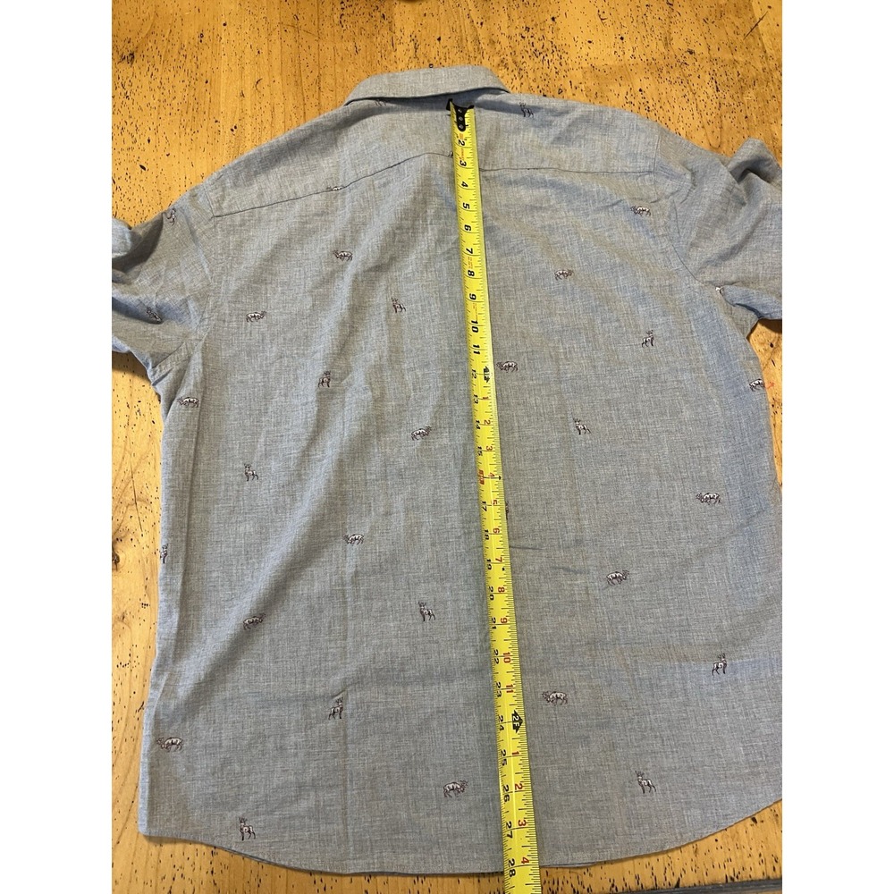 Untuckit Mens Shirt Large Pastora Long Sleeve Button Down Deer print hunting - Picture 9 of 10